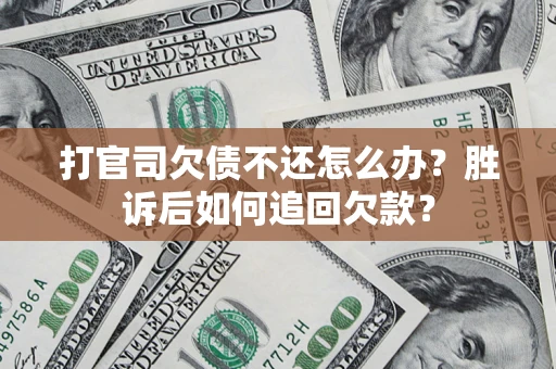 北京打官司欠债不还怎么办？胜诉后如何追回欠款？
