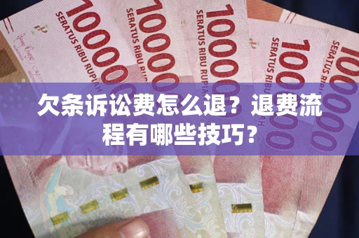 北京欠条诉讼费怎么退？退费流程有哪些技巧？