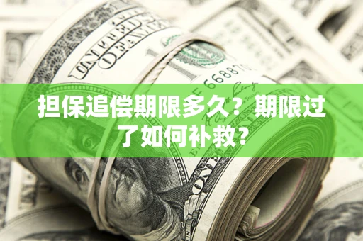 北京担保追偿期限多久？期限过了如何补救？