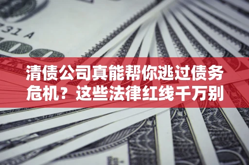 北京清债公司真能帮你逃过债务危机？这些法律红线千万别踩