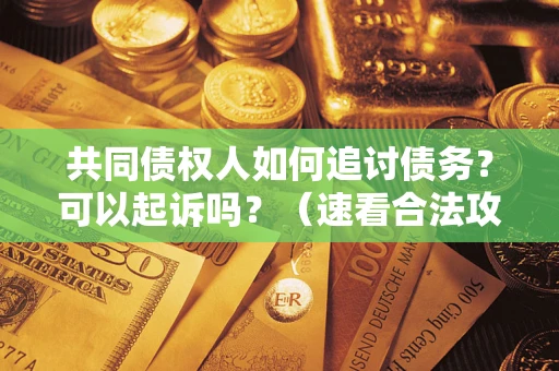 北京共同债权人如何追讨债务？可以起诉吗？（速看合法攻略）